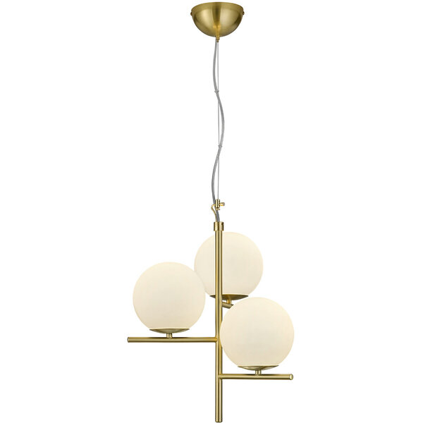 HLW LED LED Hanglamp Trion Pora - Stijlvolle Gouden LED Hanglamp met E14 Fitting, Rond & Mat Goud