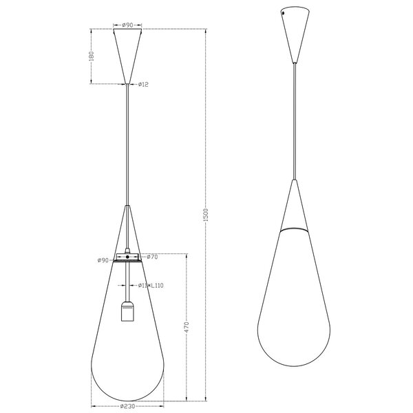 HLW LED Witte LED Hanglamp Trion Renny 4W - Warm Wit 3000K - Rond Mat Chroom