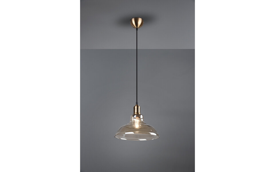 HLW LED Bronzen LED Hanglamp Trion Aldin - Rond, Aluminium, E27 Fitting