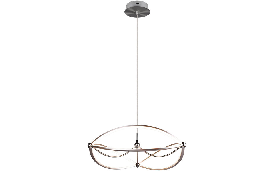 HLW LED Dimbare LED Hanglamp Trion Charis 42W - Warm Wit 3000K - Mat Nikkel