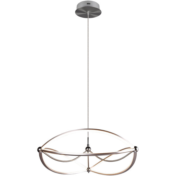 HLW LED Dimbare LED Hanglamp Trion Charis 42W - Warm Wit 3000K - Mat Nikkel HLW LED Dimbare LED Hanglamp Trion Charis 42W - Warm Wit 3000K - Mat Nikkel