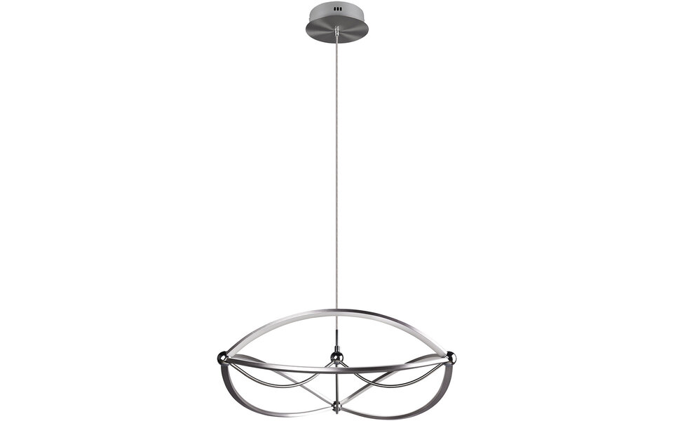 HLW LED Dimbare LED Hanglamp Trion Charis 42W - Warm Wit 3000K - Mat Nikkel