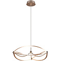 Witte & Gouden Dimbare LED Hanglamp 42W - Warm Wit 3000K, Modern Design