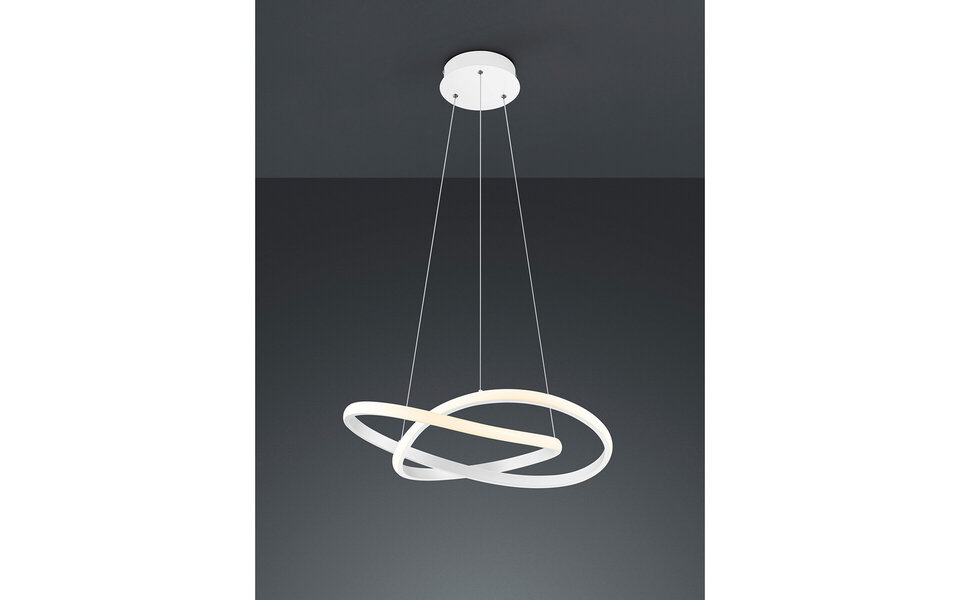 HLW LED Dimbare LED Hanglamp 27W - Witte LED Hanglamp met Neutraal Wit Licht 4000K