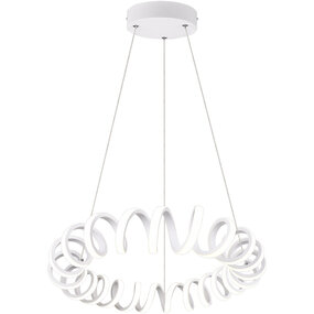 Dimbare Witte LED Hanglamp 33W - Natuurlijk Wit 4000K Dimbare Witte LED Hanglamp 33W - Natuurlijk Wit 4000K