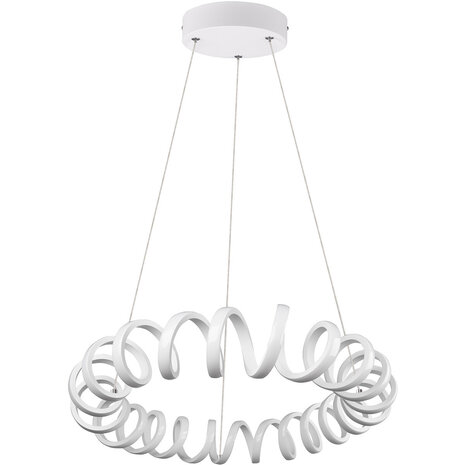HLW LED Dimbare LED Hanglamp 33W - Rond Mat Wit - Neutraal Wit Licht 4000K