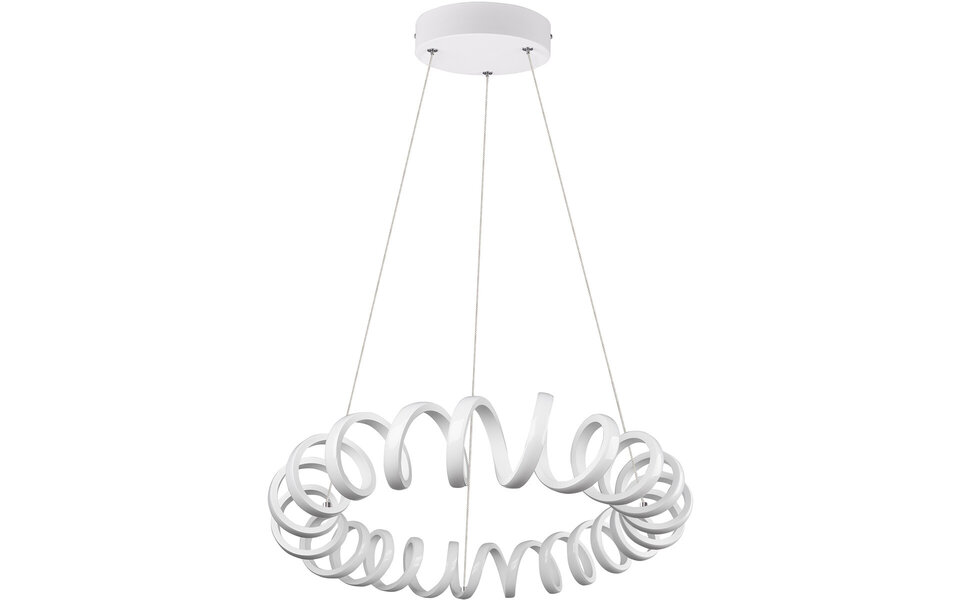 HLW LED Dimbare LED Hanglamp 33W - Rond Mat Wit - Neutraal Wit Licht 4000K