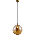 Gouden LED Hanglamp Trion Dini - Rond, Mat Goud Aluminium, E27 Fitting