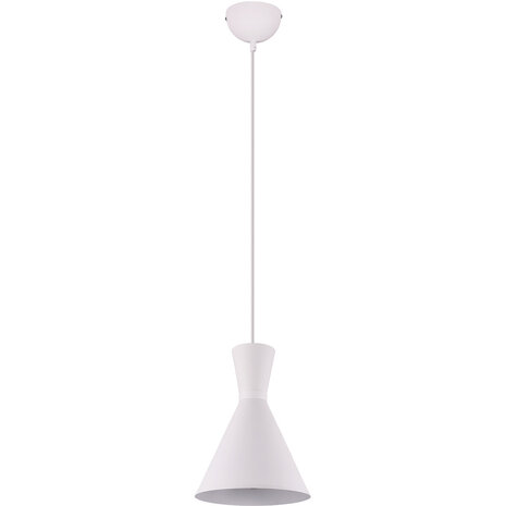 HLW LED LED Hanglamp Trion Ewomi - Mat Witte LED Hanglamp met E27 Fitting en Aluminium Ø20cm HLW LED LED Hanglamp Trion Ewomi - Mat Witte LED Hanglamp met E27 Fitting en Aluminium Ø20cm
