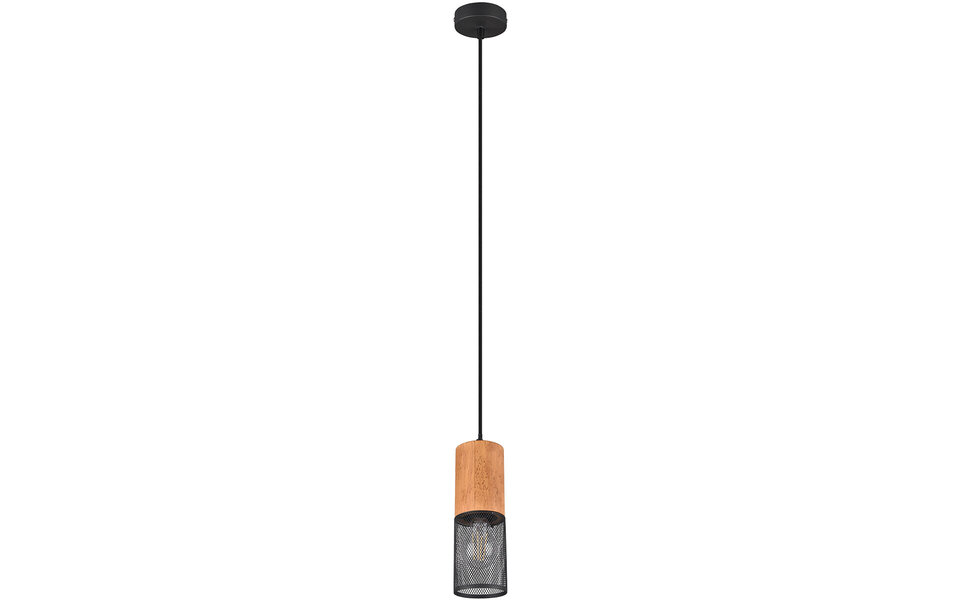 HLW LED Zwarte LED Hanglamp Trion Yosh - E27 Fitting, Rond & Stijlvol Design