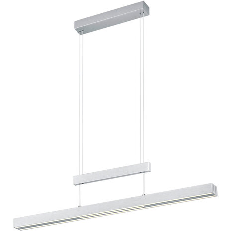HLW LED LED Hanglamp Trion Trojan 54W - Mat Nikkel, Aluminium, Up & Down Verlichting HLW LED LED Hanglamp Trion Trojan 54W - Mat Nikkel, Aluminium, Up & Down Verlichting