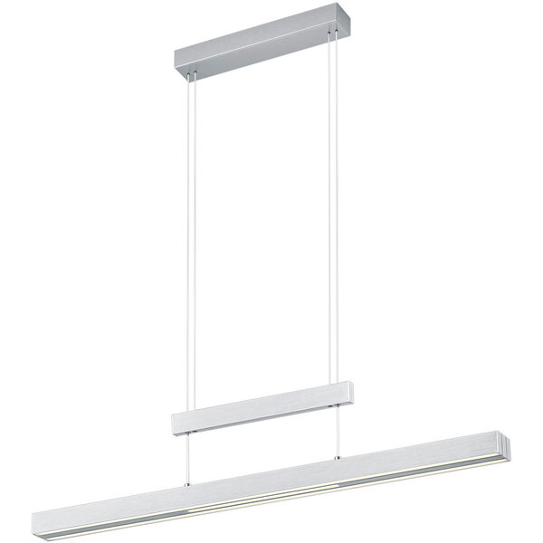 HLW LED LED Hanglamp Trion Trojan 54W - Mat Nikkel, Aluminium, Up & Down Verlichting HLW LED LED Hanglamp Trion Trojan 54W - Mat Nikkel, Aluminium, Up & Down Verlichting
