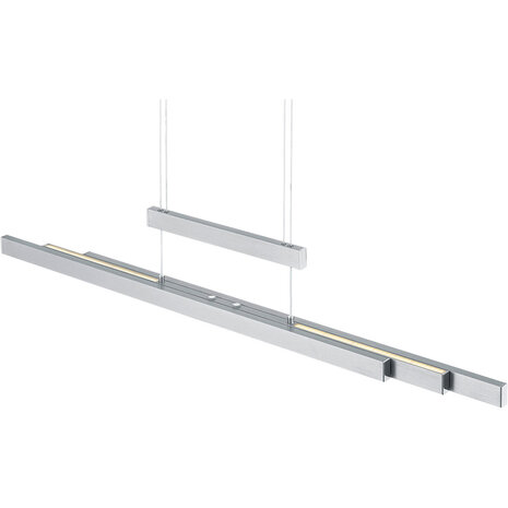 HLW LED LED Hanglamp Trion Trojan 54W - Mat Nikkel, Aluminium, Up & Down Verlichting HLW LED LED Hanglamp Trion Trojan 54W - Mat Nikkel, Aluminium, Up & Down Verlichting