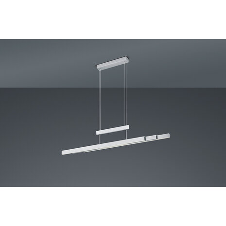 HLW LED LED Hanglamp Trion Trojan 54W - Mat Nikkel, Aluminium, Up & Down Verlichting HLW LED LED Hanglamp Trion Trojan 54W - Mat Nikkel, Aluminium, Up & Down Verlichting