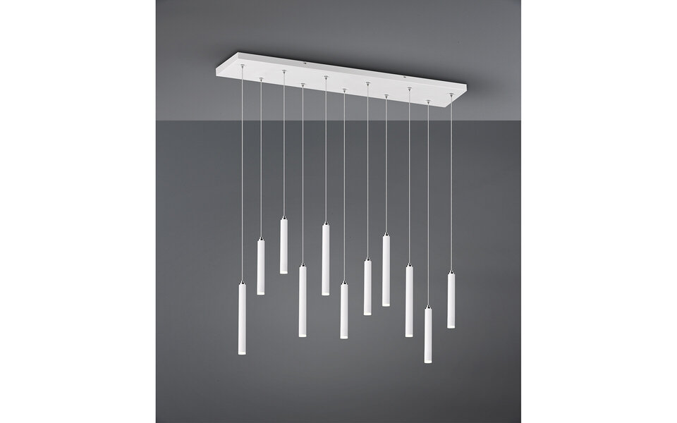 HLW LED Witte Dimbare LED Hanglamp Trion Tular 22W - Warm Wit 3000K, Aluminium HLW LED Witte Dimbare LED Hanglamp Trion Tular 22W - Warm Wit 3000K, Aluminium