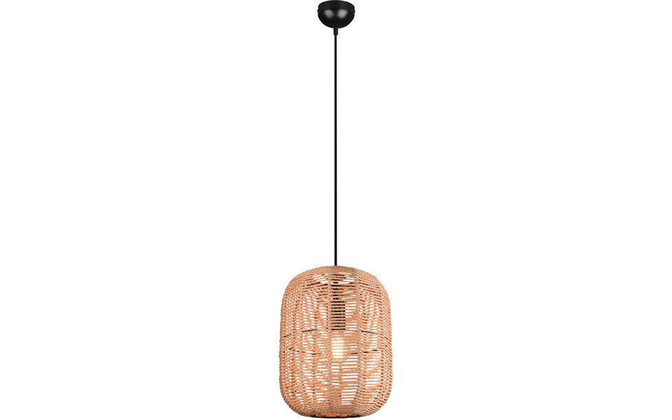HLW LED Zwarte LED Hanglamp Trion Tuna XL - Rond, Modern Design, E27 Fitting