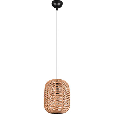 HLW LED LED Hanglamp Trion Tuna - Zwarte LED Hanglamp met E27 Fitting en Warm Lichtvenster HLW LED LED Hanglamp Trion Tuna - Zwarte LED Hanglamp met E27 Fitting en Warm Lichtvenster