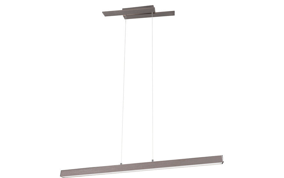 HLW LED LED Hanglamp 44W - Dimbare Witte LED Hanglamp Warm Wit 3000K Mat Nikkel