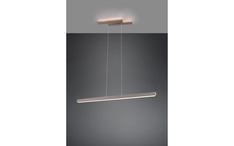 HLW LED LED Hanglamp 44W - Dimbare Witte LED Hanglamp Warm Wit 3000K Mat Nikkel