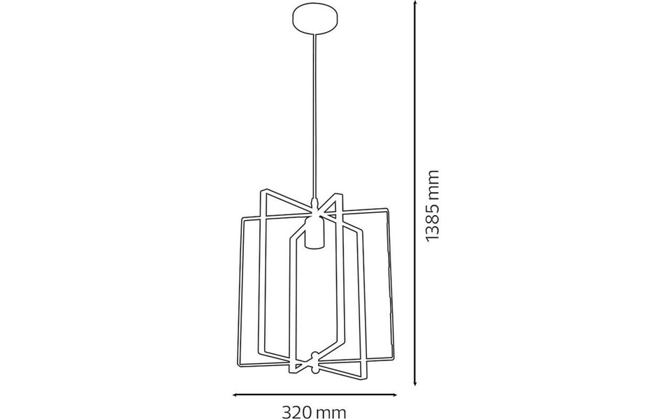 HLW LED Industriële LED Hanglamp Noby - Mat Zwart Aluminium - 5W Warm Wit 2700K