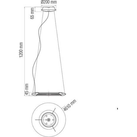 HLW LED LED Hanglamp 35W met Neutraal Wit Licht - Stijlvolle Witte LED Lamp