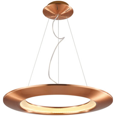 HLW LED LED Hanglamp 41W - Witte LED Hanglamp met Neutraal Wit Licht 4000K in Koper Aluminium