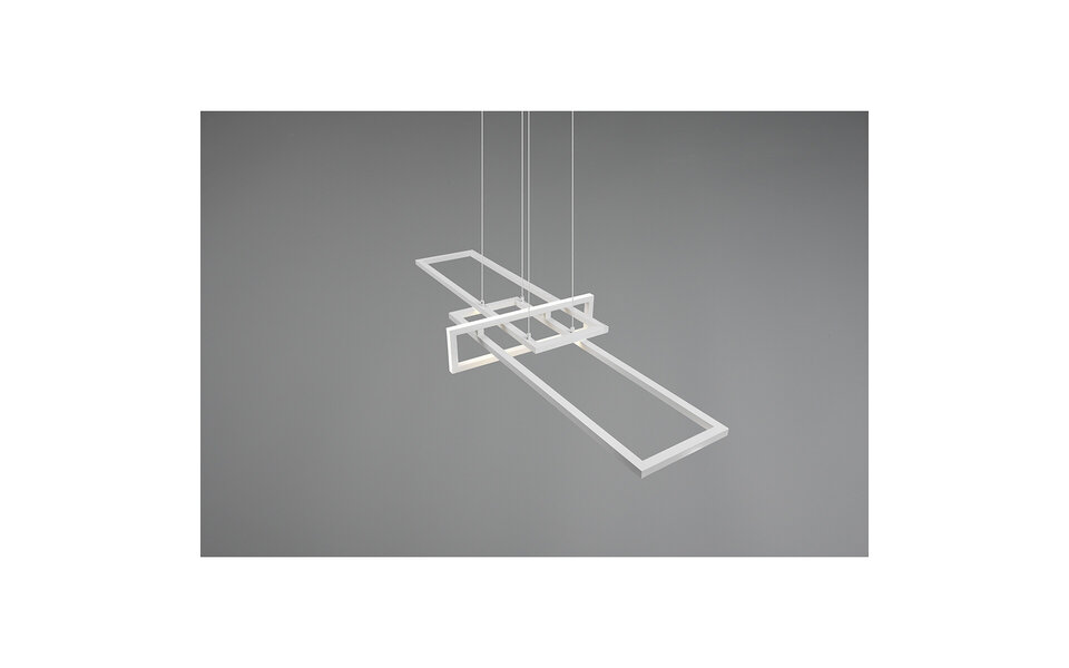 HLW LED LED Hanglamp Trion Salana 34W - Dimbaar, Warm Wit, Mat Wit Aluminium