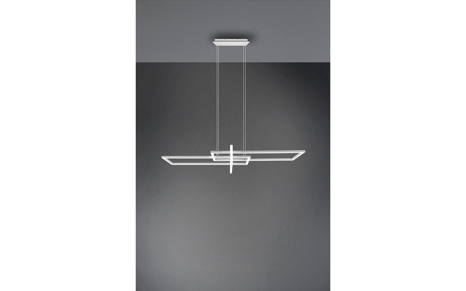 HLW LED LED Hanglamp Trion Salana 34W - Dimbaar, Warm Wit, Mat Wit Aluminium