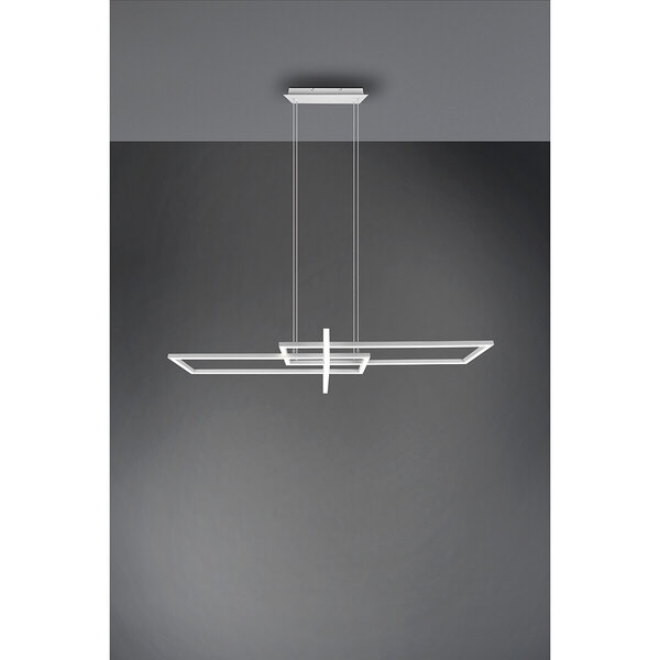 HLW LED LED Hanglamp Trion Salana 34W - Dimbaar, Warm Wit, Mat Wit Aluminium