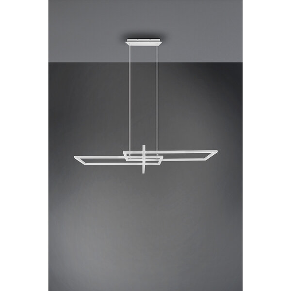 HLW LED LED Hanglamp Trion Salana 34W - Dimbaar, Warm Wit, Mat Wit Aluminium