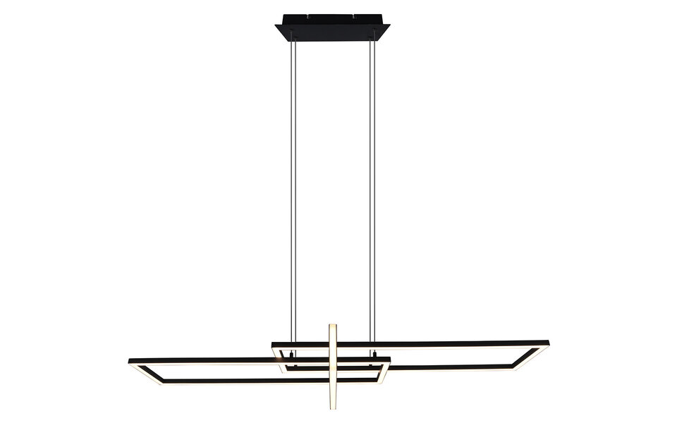 HLW LED Dimbare LED Hanglamp 34W - Mat Zwart of Wit - Warm Wit 3000K - Modern Design