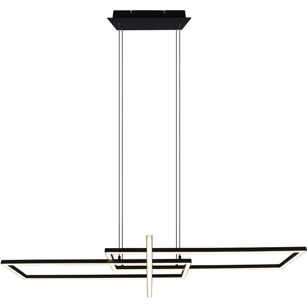 HLW LED Dimbare LED Hanglamp 34W - Mat Zwart of Wit - Warm Wit 3000K - Modern Design