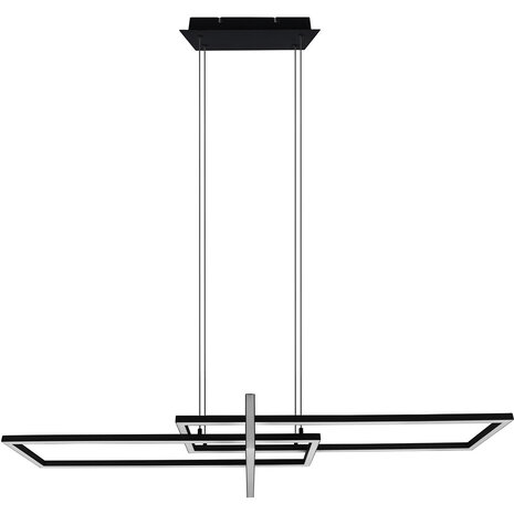 HLW LED Dimbare LED Hanglamp 34W - Mat Zwart of Wit - Warm Wit 3000K - Modern Design