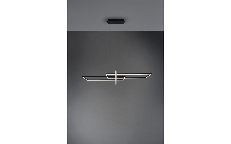 HLW LED Dimbare LED Hanglamp 34W - Mat Zwart of Wit - Warm Wit 3000K - Modern Design