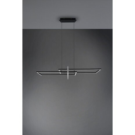 HLW LED Dimbare LED Hanglamp 34W - Mat Zwart of Wit - Warm Wit 3000K - Modern Design