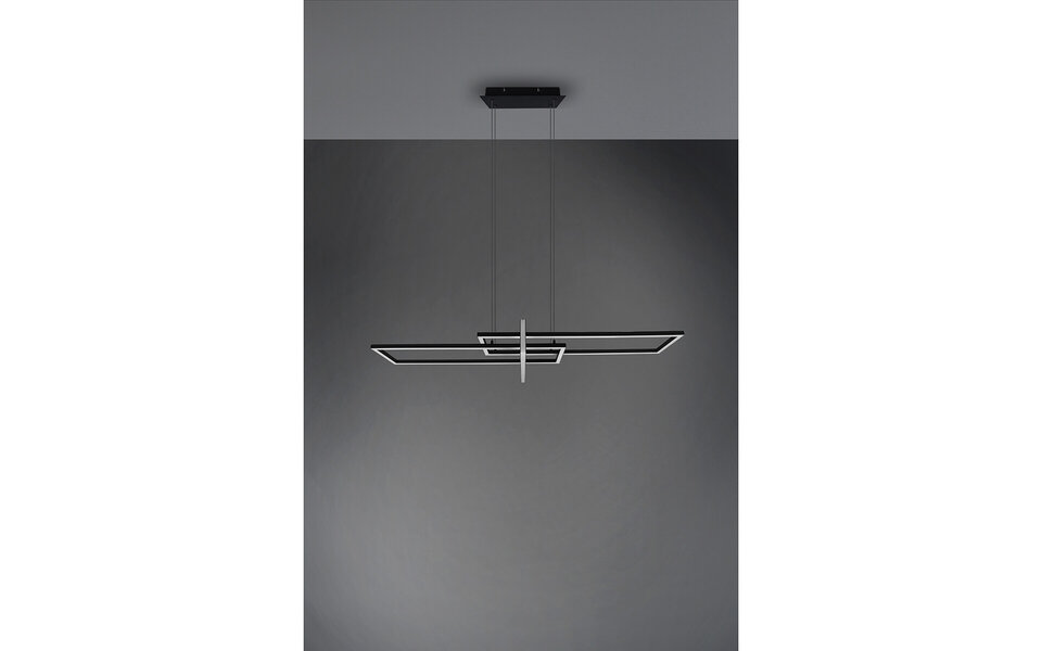 HLW LED Dimbare LED Hanglamp 34W - Mat Zwart of Wit - Warm Wit 3000K - Modern Design
