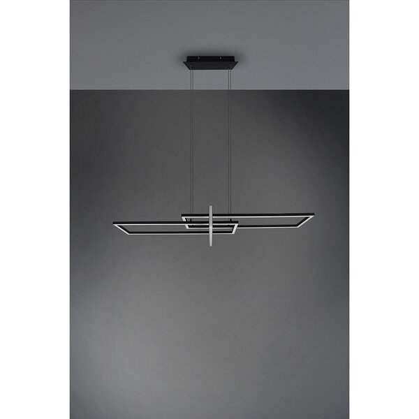 HLW LED Dimbare LED Hanglamp 34W - Mat Zwart of Wit - Warm Wit 3000K - Modern Design