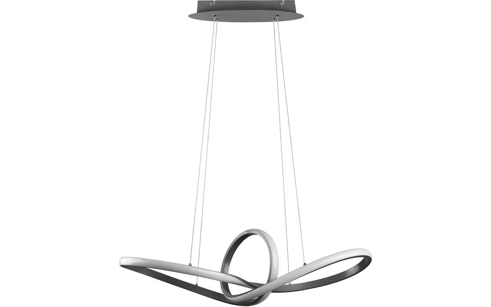 HLW LED Dimbare LED Hanglamp 28W - Warm Wit 3000K - Mat Nikkel - Aluminium HLW LED Dimbare LED Hanglamp 28W - Warm Wit 3000K - Mat Nikkel - Aluminium