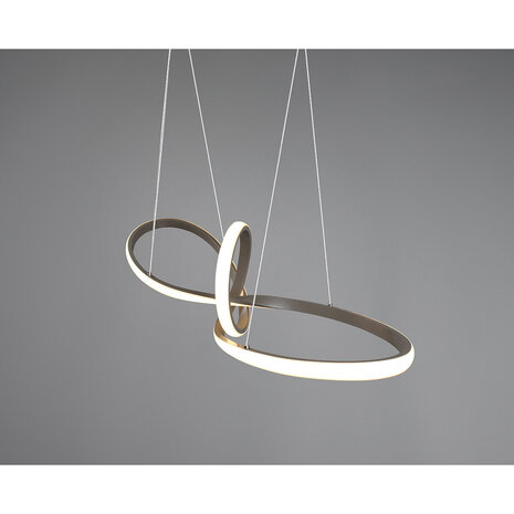 HLW LED Dimbare LED Hanglamp 28W - Warm Wit 3000K - Mat Nikkel - Aluminium HLW LED Dimbare LED Hanglamp 28W - Warm Wit 3000K - Mat Nikkel - Aluminium