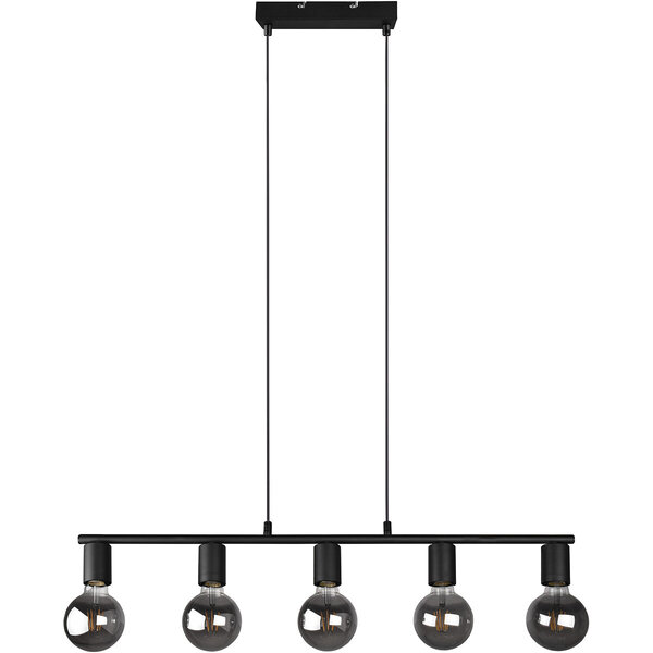 HLW LED Zwarte LED Hanglamp Trion Zuncka - 5-lichts, Rechthoekig, Mat Aluminium HLW LED Zwarte LED Hanglamp Trion Zuncka - 5-lichts, Rechthoekig, Mat Aluminium