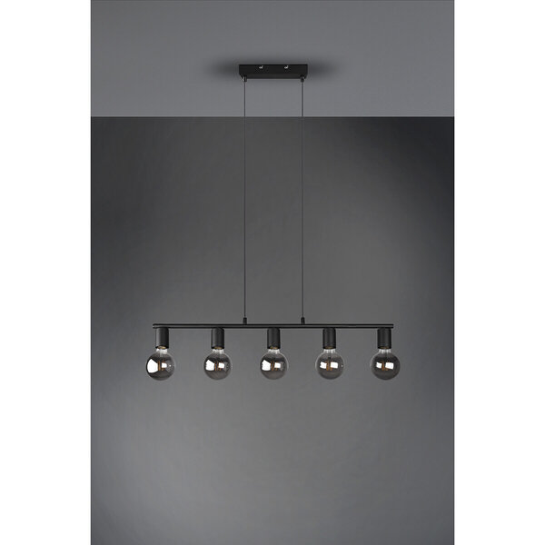 HLW LED Zwarte LED Hanglamp Trion Zuncka - 5-lichts, Rechthoekig, Mat Aluminium HLW LED Zwarte LED Hanglamp Trion Zuncka - 5-lichts, Rechthoekig, Mat Aluminium