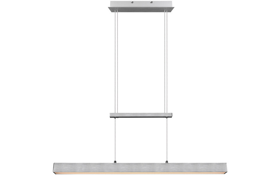 HLW LED LED Hanglamp 31W - Dimbare Mat Grijze LED Hanglamp met Warm Wit Licht 3000K