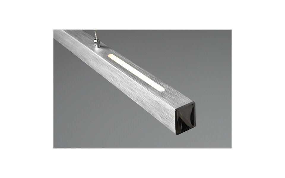HLW LED LED Hanglamp 31W - Dimbare Mat Grijze LED Hanglamp met Warm Wit Licht 3000K