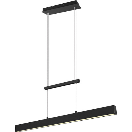 LED Hanglamp 31W - Dimbaar, Mat Zwart & Warm Wit - Trion Parola