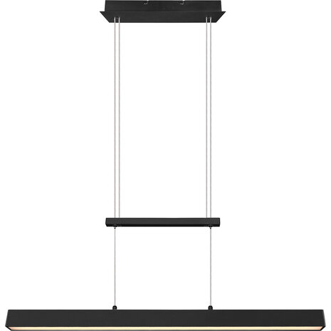 HLW LED LED Hanglamp 31W - Dimbaar, Mat Zwart & Warm Wit - Trion Parola