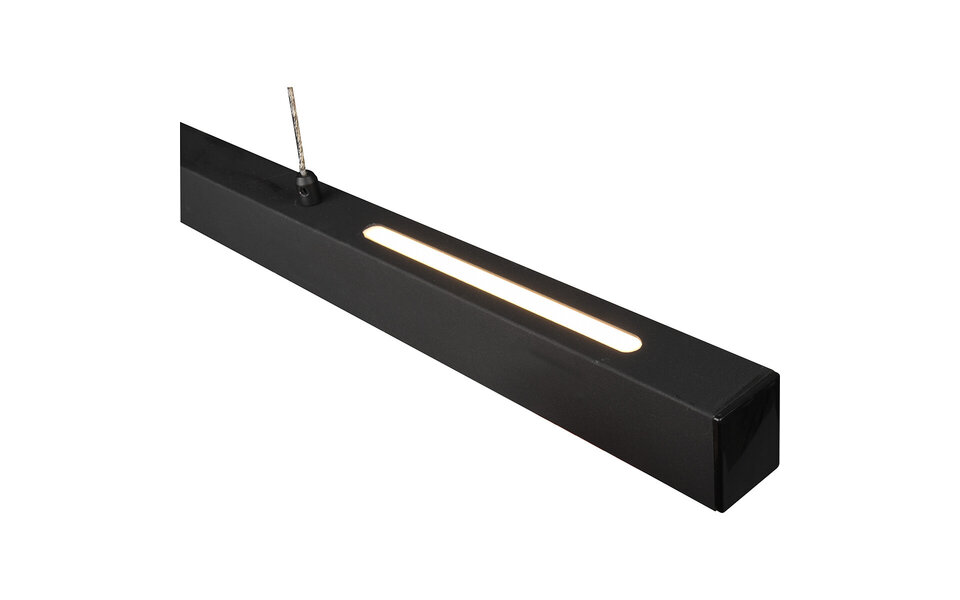 HLW LED LED Hanglamp 31W - Dimbaar, Mat Zwart & Warm Wit - Trion Parola