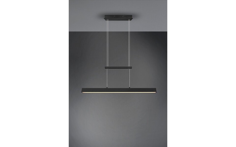 HLW LED LED Hanglamp 31W - Dimbaar, Mat Zwart & Warm Wit - Trion Parola