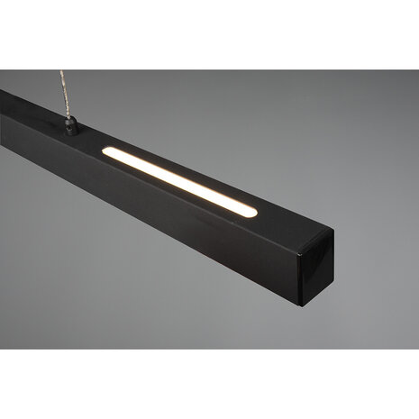 HLW LED LED Hanglamp 31W - Dimbaar, Mat Zwart & Warm Wit - Trion Parola