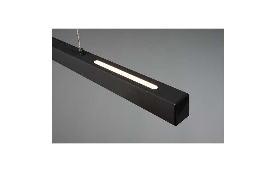 HLW LED LED Hanglamp 31W - Dimbaar, Mat Zwart & Warm Wit - Trion Parola