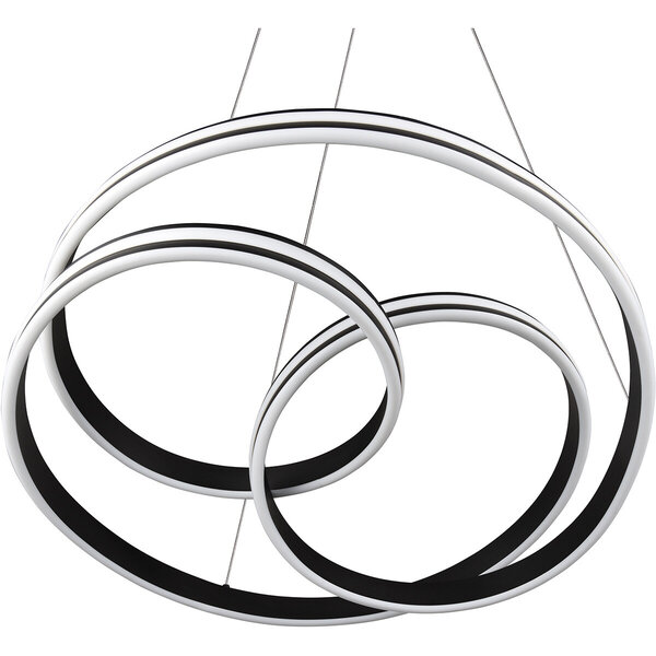 HLW LED LED Hanglamp Trion Yarino 60W - Dimbaar, Aanpasbare Kleur & Mat Zwart